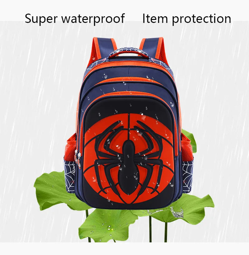 Spider Backpack Pencil Case Set - Waterproof School Bag for Boys - ZOOMNSTORE