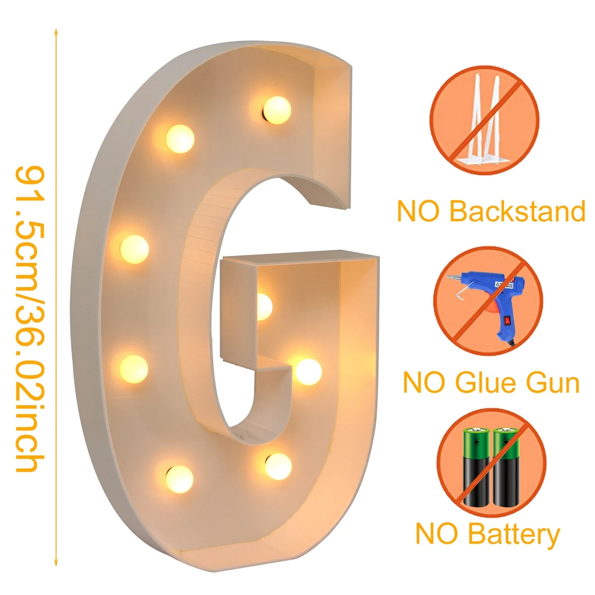 Giant LED Light Box - 915CM Baby Shower Birthday Wedding Decor