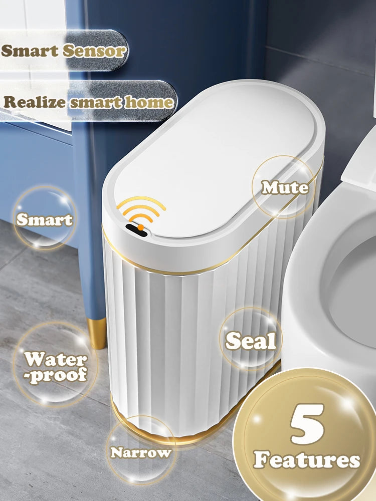 Automatic Sensor Trash Can - 79L Smart Induction Garbage Bin for Bathroom and Kitchen