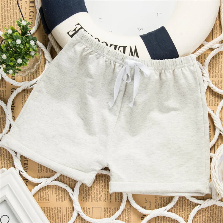 Kids Casual Cotton Board Shorts - Summer Beach Shorts for Boys Girls - ZOOMNSTORE