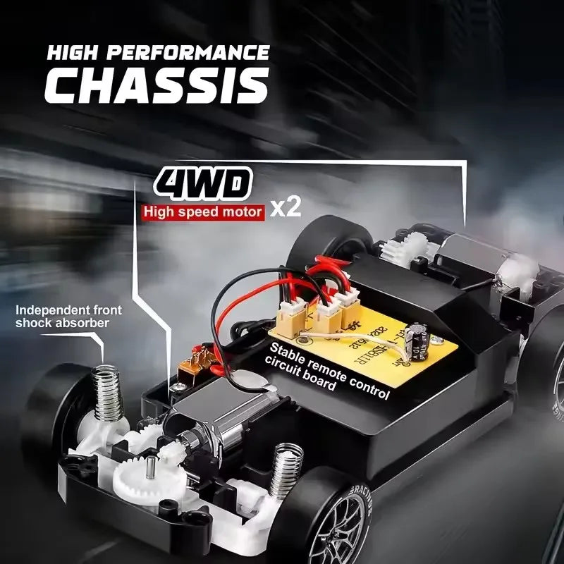 124 4WD RC Drift Car - High Speed Remote Control Racing Toy - ZOOMNSTORE