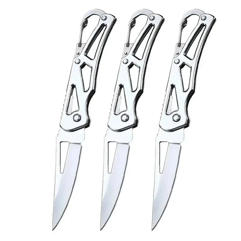 Folding Pocket Knife - Stainless Steel Multifunctional Kitchen Knife