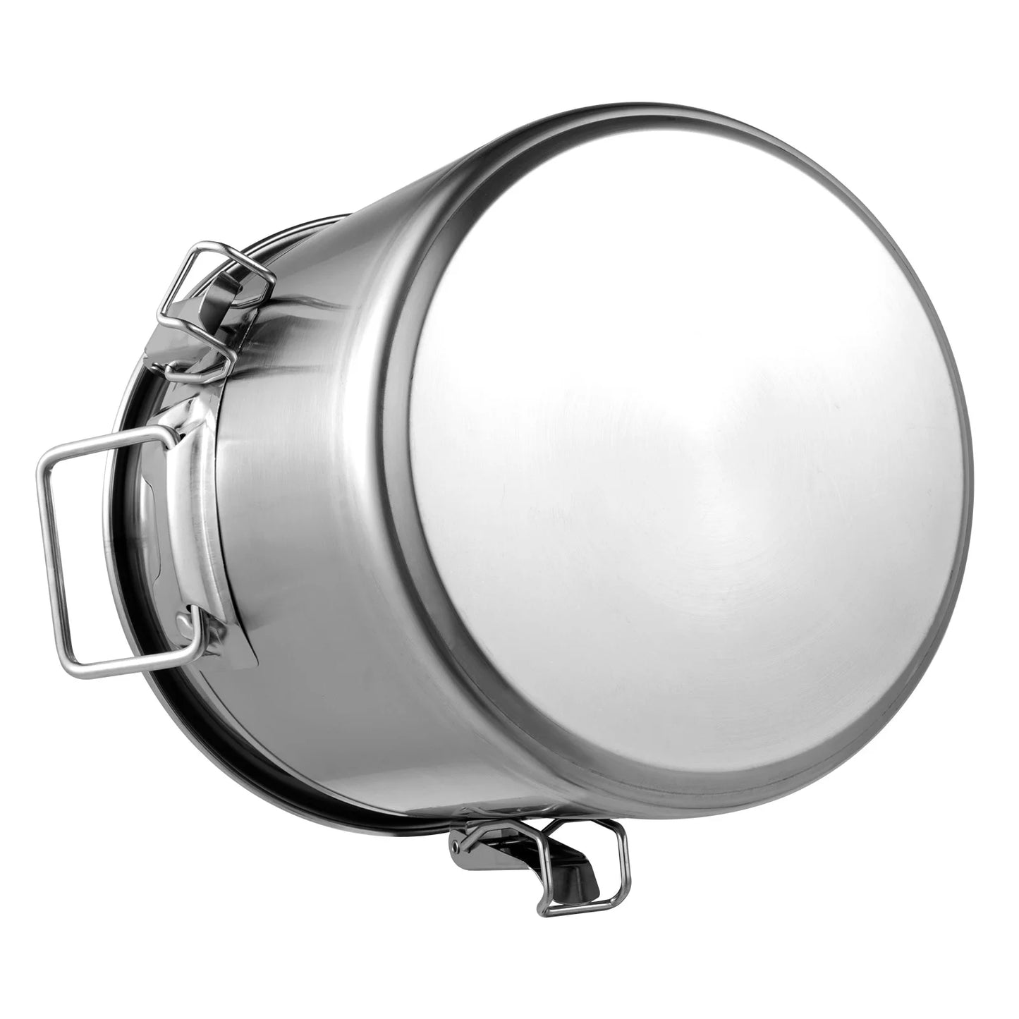 Stainless Steel Cereal Container - 12L Airtight Rice and Oil Storage Bucket - ZOOMNSTORE