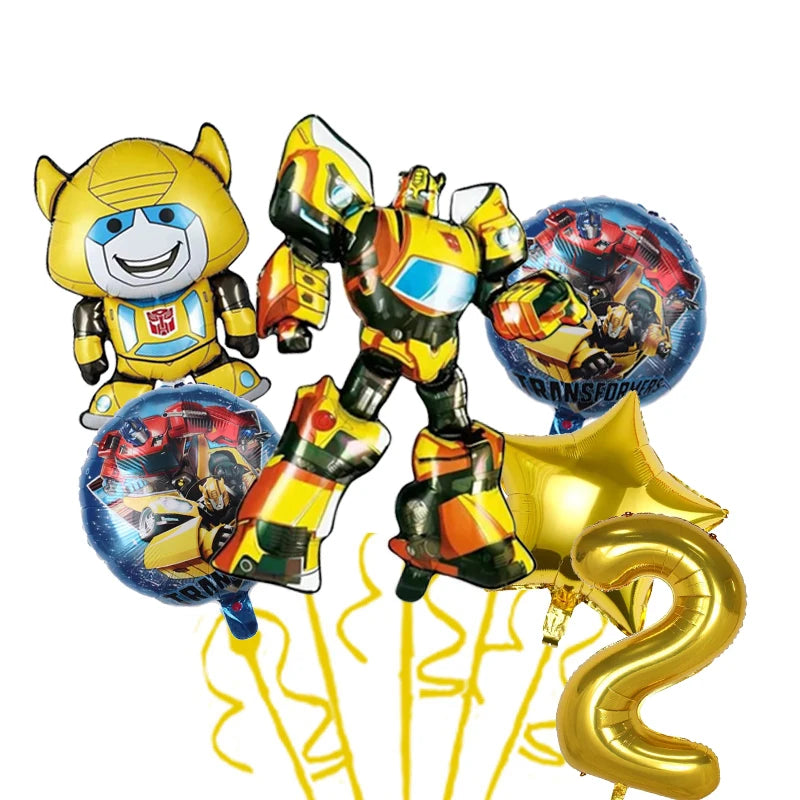 Robot Birthday Party Supplies - Disposable Plates Cups Tablecloth Balloons Gift Bags Backdrop