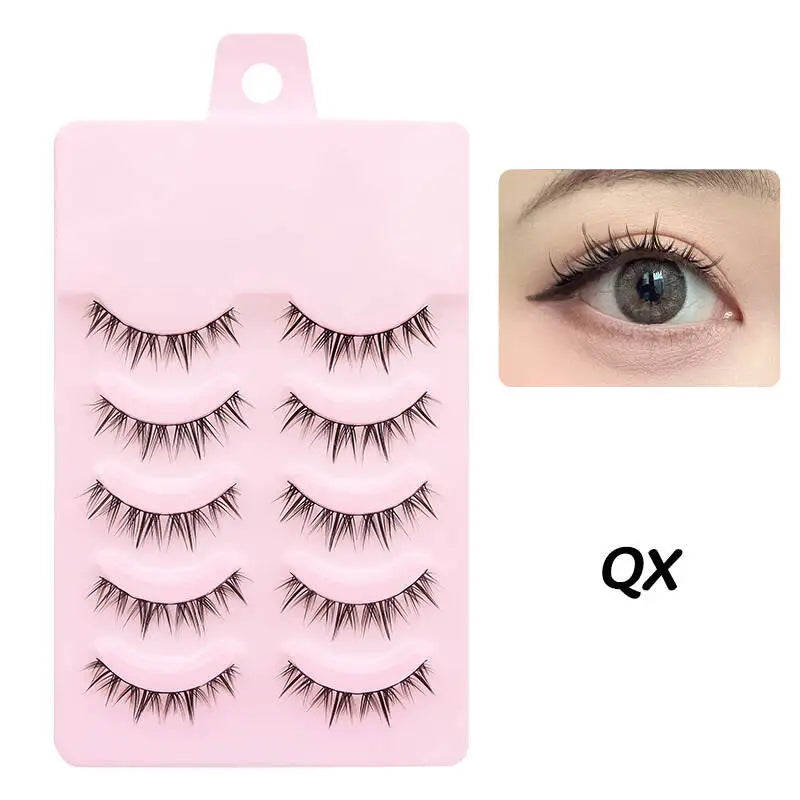 Manga Lashes - Soft Natural Thick False Eyelashes for Daily Makeup