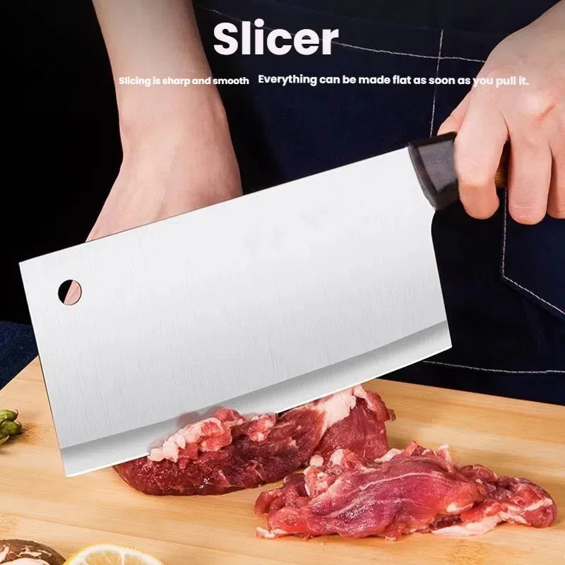Stainless Steel Chefs Knife - Multi-Purpose Sharp Slicer for Kitchen