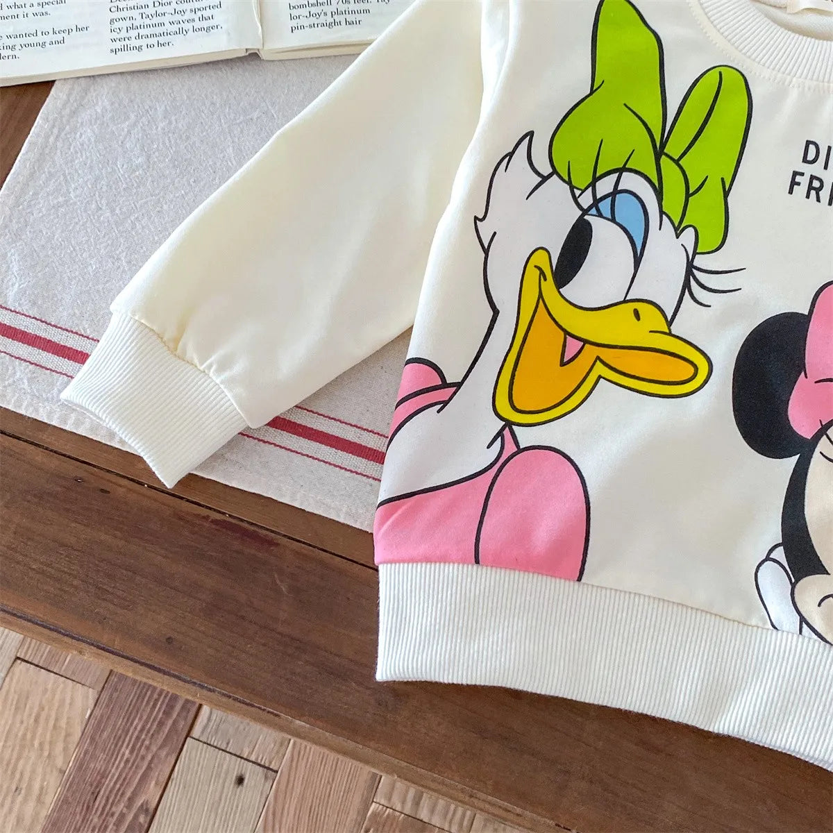 Disney Cartoon Hoodie - Long Sleeve Sweatshirt for Kids