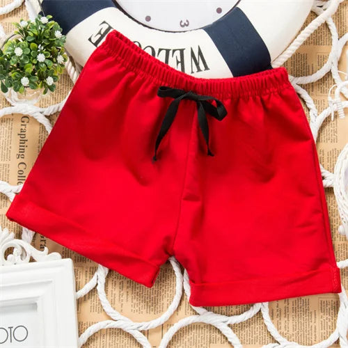 Kids Casual Cotton Board Shorts - Summer Beach Shorts for Boys Girls - ZOOMNSTORE