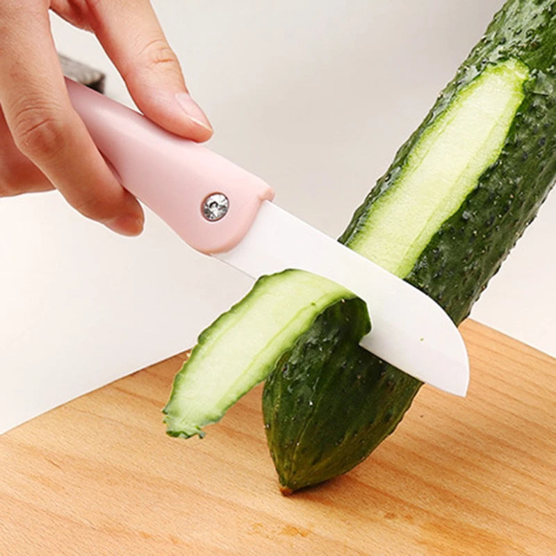 Mini Ceramic Folding Fruit Knife - Portable Kitchen Paring Knife