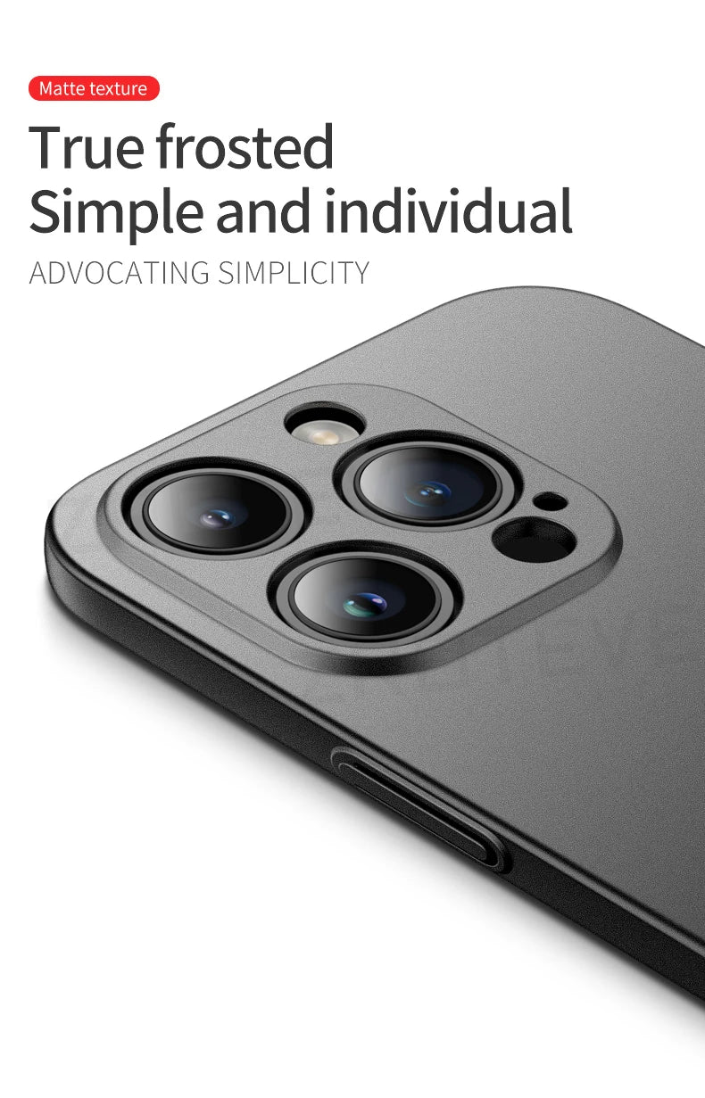 ZROTEVE Slim Matte Hard PC Case for iPhone 12-17 Pro Max Plus - ZOOMNSTORE