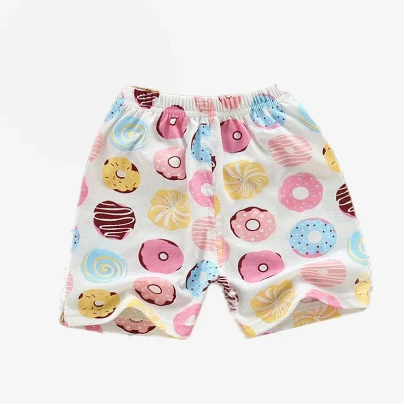 Kids Cotton Summer Shorts - Breathable Casual Beach Pants for Boys Girls