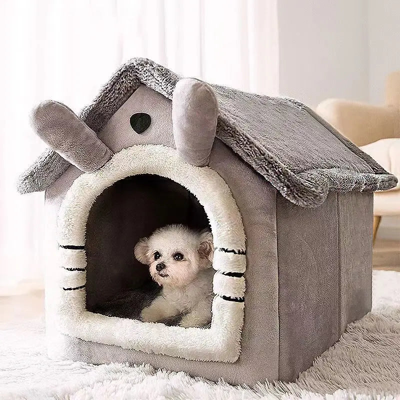 New Pet House with Super Large Space Cat and Dog Beds of All Sizes To Sleep in All Seasons Puppy Keep