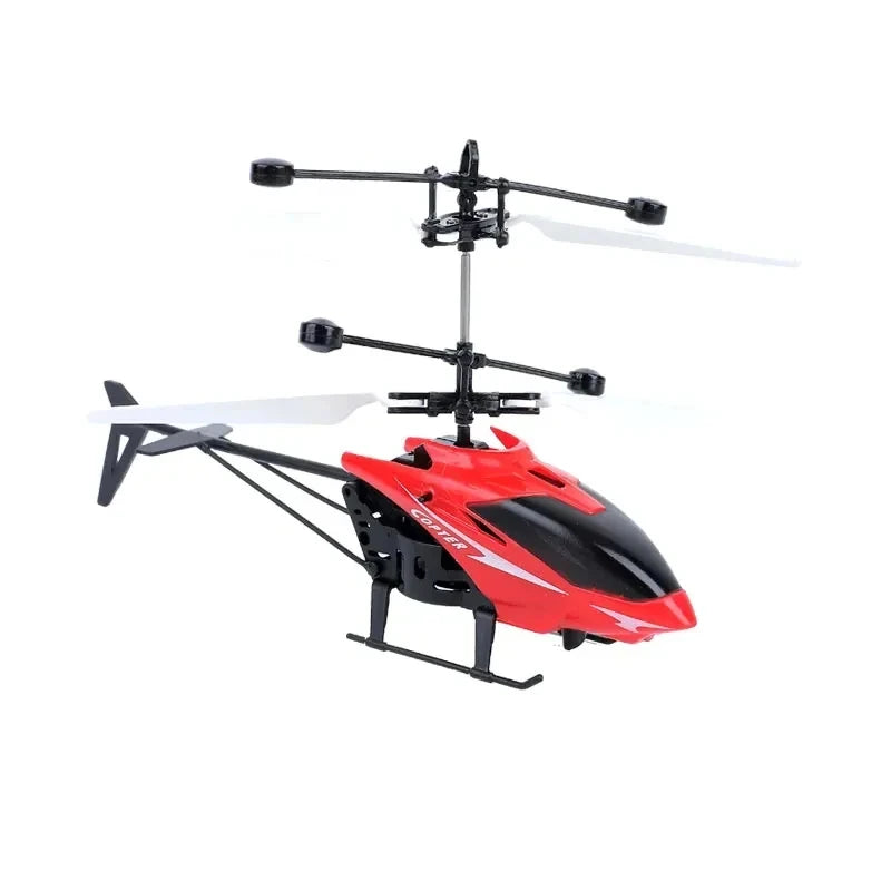 Rechargeable Mini RC Drone - Safe Fall-Resistant Helicopter Toy for Kids No Remote Control Battery - ZOOMNSTORE