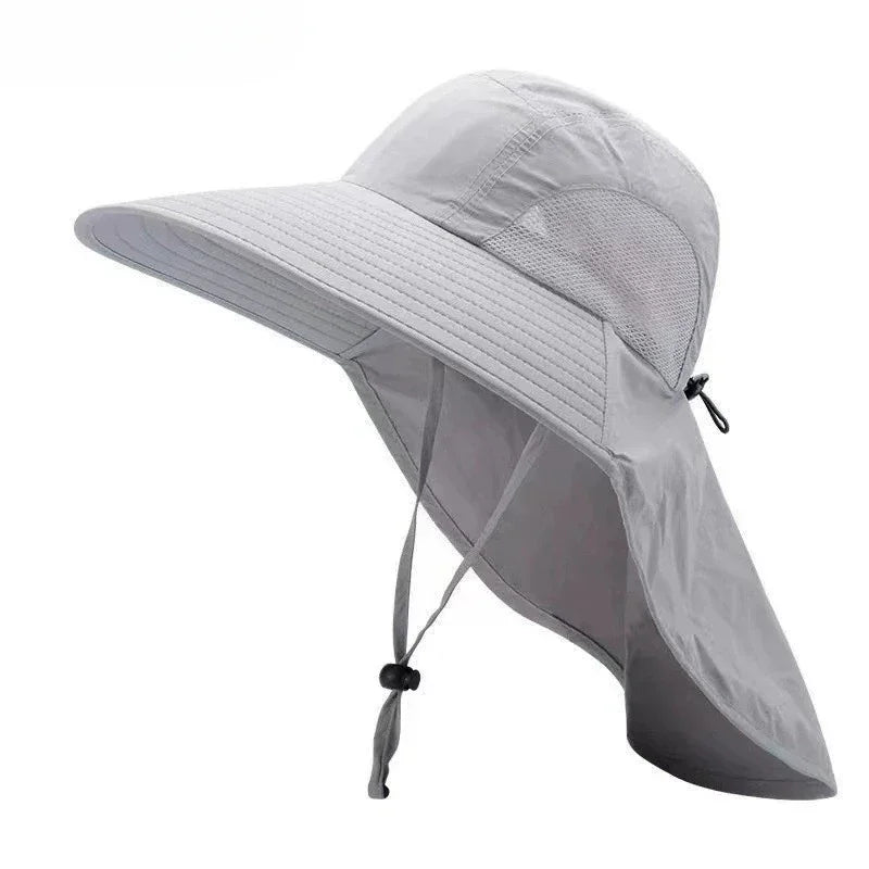 1/2/4PCS Sun Protection Bucket Hat for Men Wide Brim Fishing Cap with Neck Shade Face Flap Lightweight Summer Hiking Camping