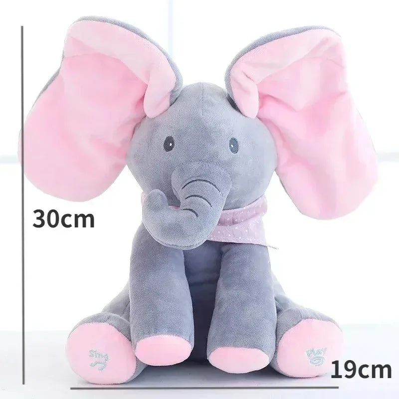 Interactive Elephant Plush Toy - Musical Hide-and-Seek Game for Babies - ZOOMNSTORE