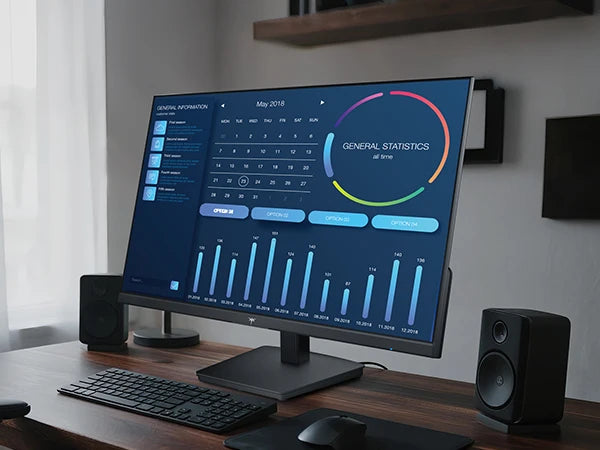 27 Inch Computer Monitor - QHD Display | IPS Panel Monitor | 120Hz Refresh Rate