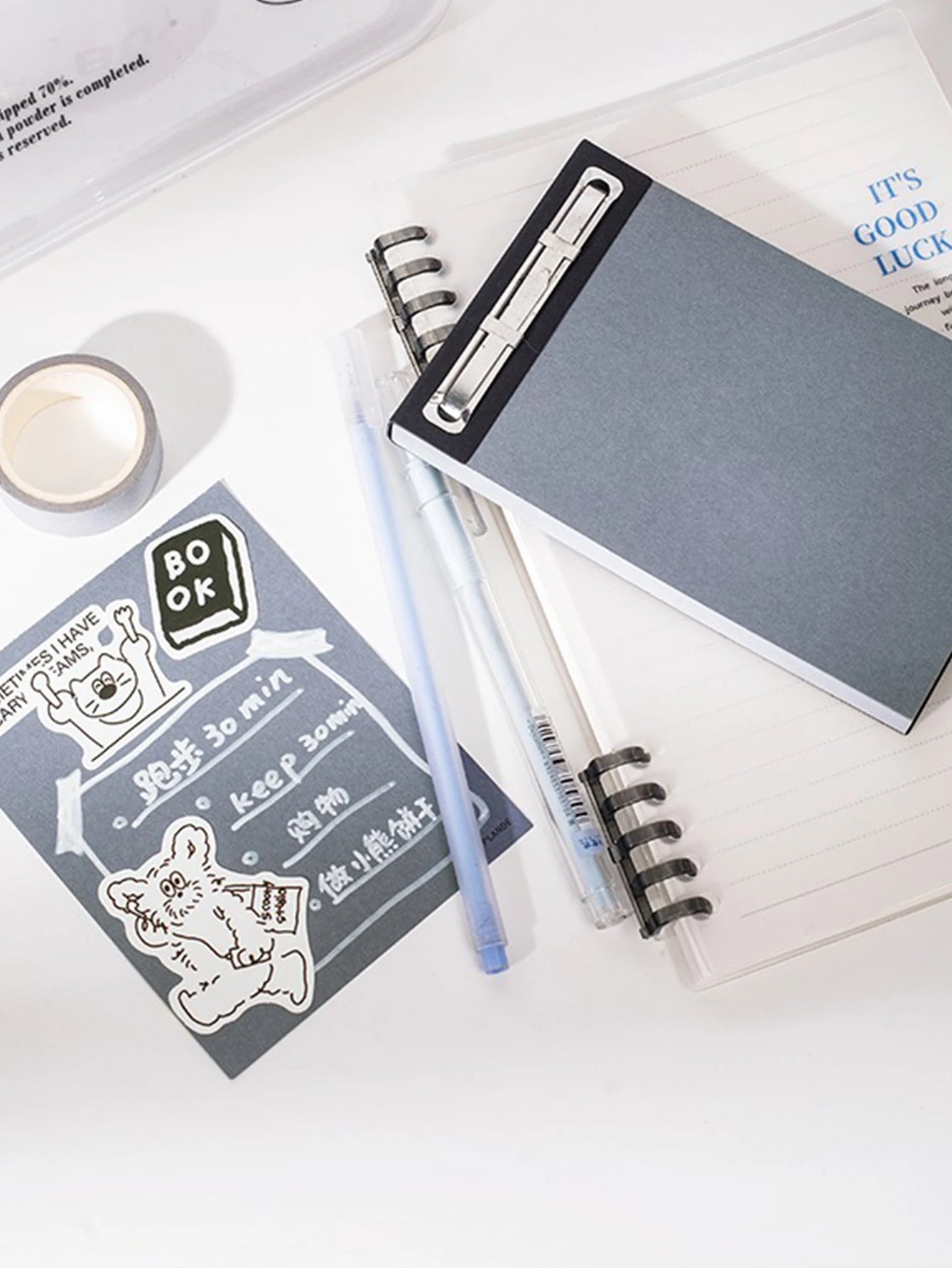 75 Sheets Blank Notepad - Tearable Student Memo Notebook