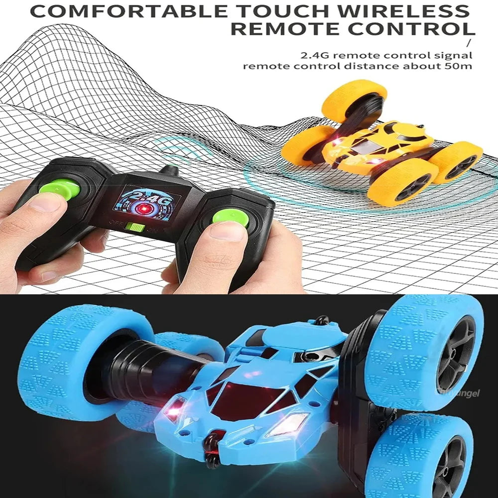 Remote Control Stunt Car - Double-Sided 360 Flip Drift Toy for Kids - ZOOMNSTORE