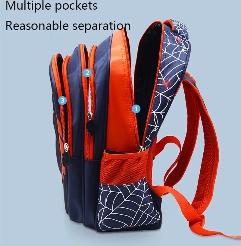 Spider Backpack Pencil Case Set - Waterproof School Bag for Boys - ZOOMNSTORE