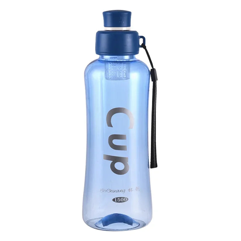 1500ML Water Bottle Motivational Sport Water Bottle Leakproof Bottles Drinking Outdoor Travel Gym Fitness Jugs for Bottle