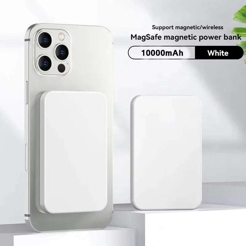 50000mAh Wireless Magnetic Power Bank Charger Fast Charging Portable Charger External Spare Battery For Apple iPhone Android