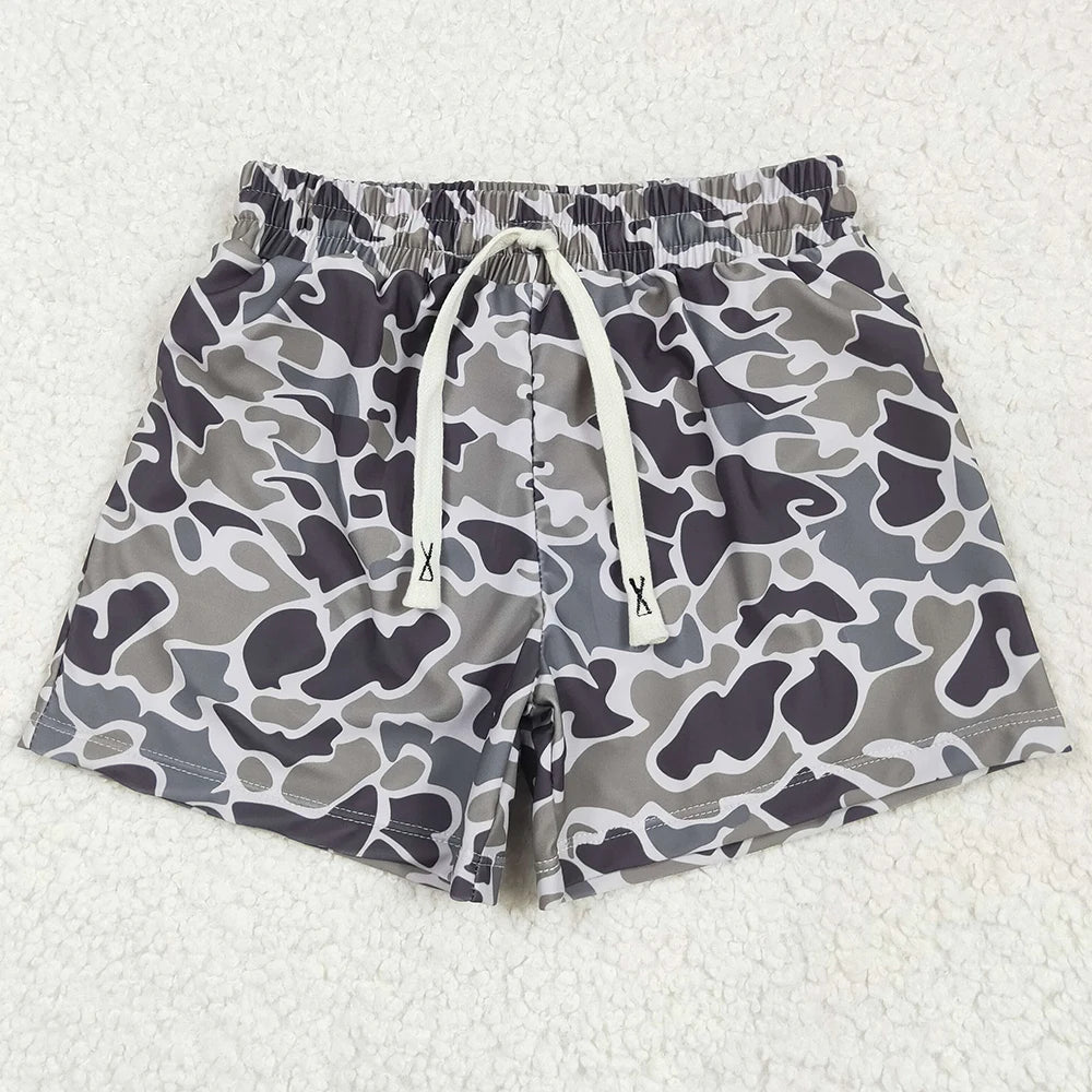 Hot Sale Baby Boys Swim Clothes Camo Ducks Trunks Swimsuits Swimwear Boutique Kids Boys Swim Trunks Fashion Kids Boys Swimsuit