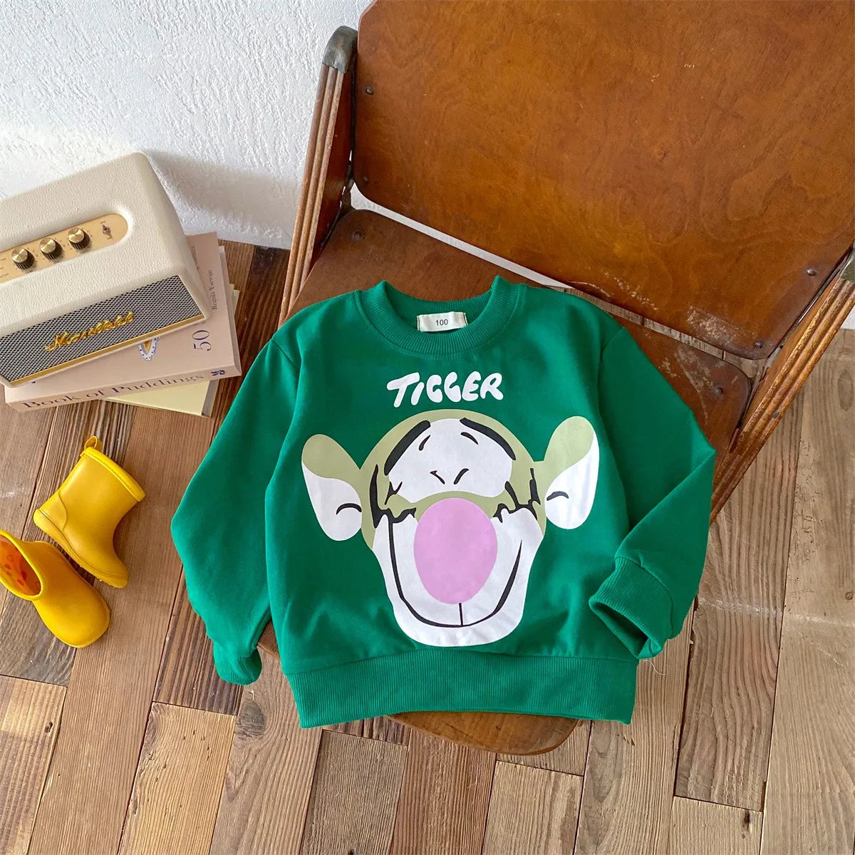 Disney Cartoon Hoodie - Autumn Long Sleeve Sweatshirt for Kids 6M-4Y