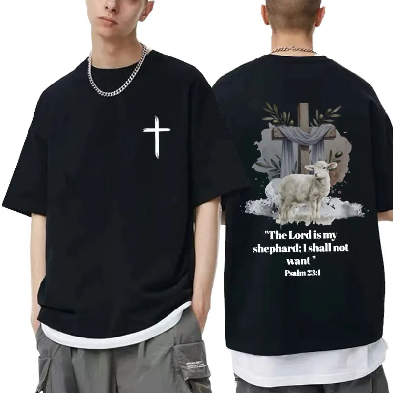 Faith Over Fear Dove T-Shirt - Casual Oversized Cotton Tee for Men Women - ZOOMNSTORE