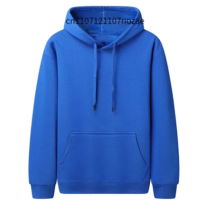 Oversize Casual Hoodie - Unisex Cotton Fleece Pullover With Full Sleeve, Loose Fit