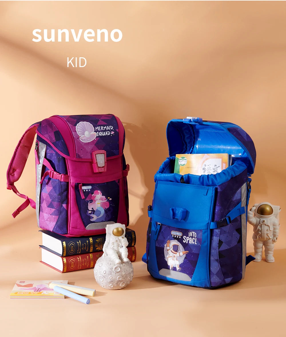 Childrens School Backpack - Sunveno Kids Bag for Boys Girls - ZOOMNSTORE