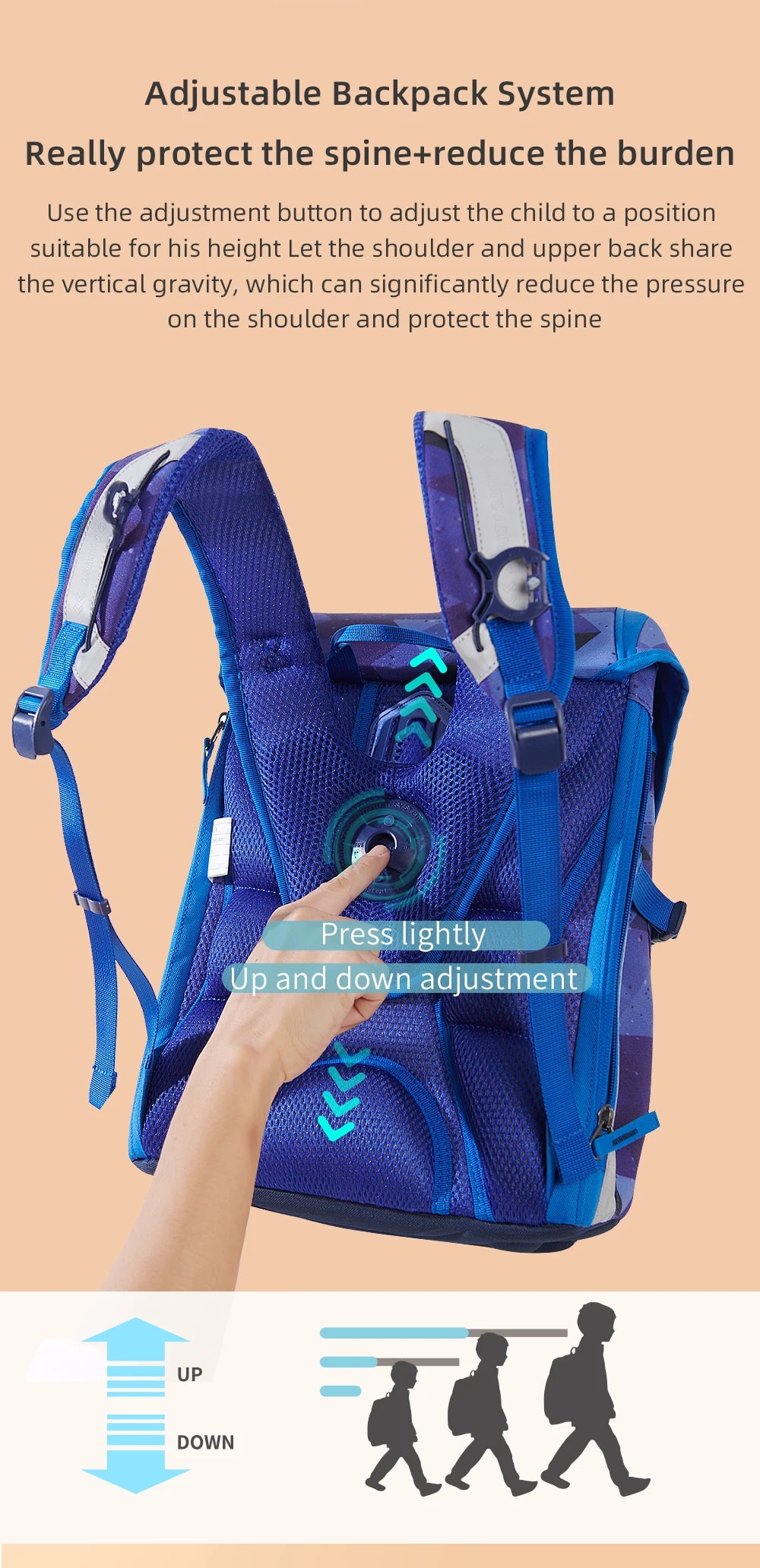 Childrens School Backpack - Sunveno Kids Bag for Boys Girls - ZOOMNSTORE