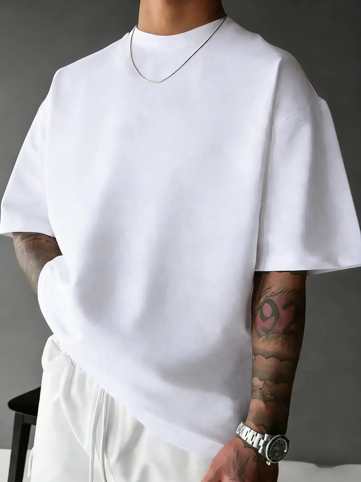 Summer Beach Cotton Short Sleeve For Man's Casual Loose Short Tops Breathable Comfy Basics T Shirts Sport Street Soft Streetwear