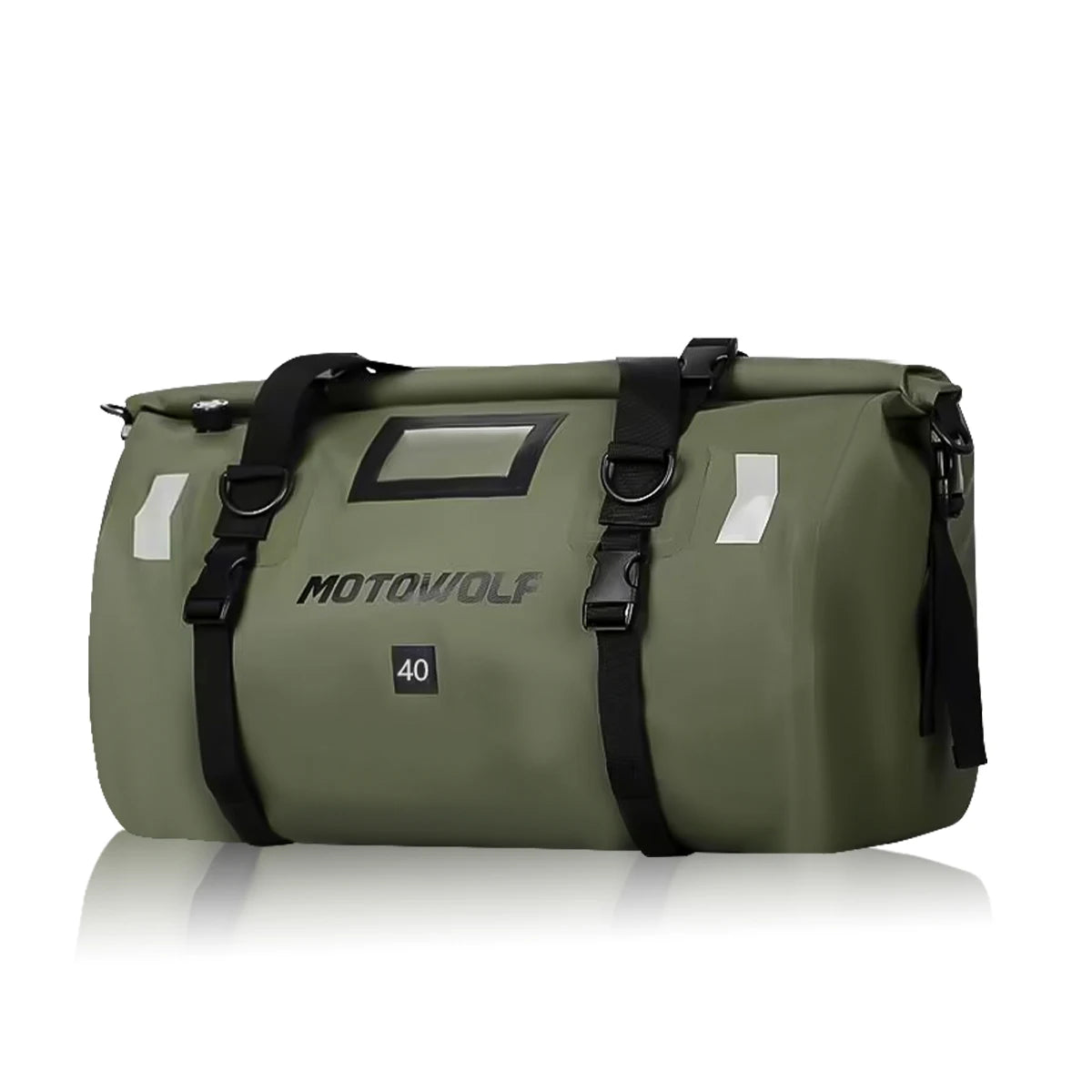 Waterproof Motorcycle Dry Bag - Reflective Duffle for Travel Hiking Camping Fishing