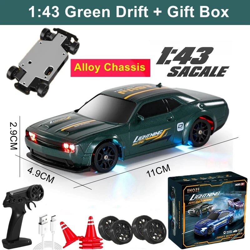 164 4WD Drift RC Car - High Speed Remote Control Mini Racing Model