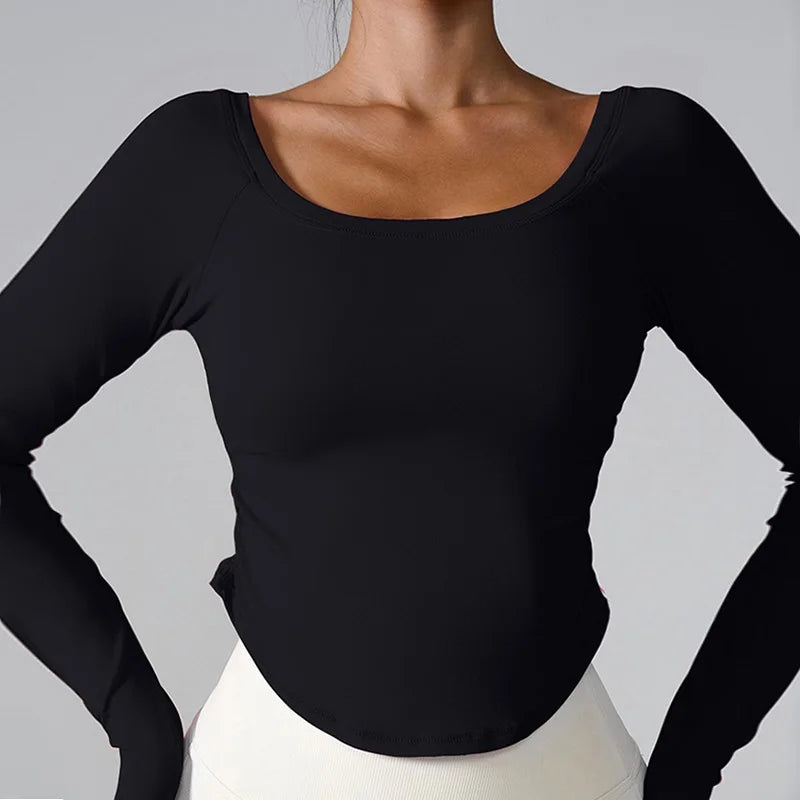 Women Yoga Shirts - Plus Size Sportswear Top | Breathable Quick Dry Fitness Workout Shirt