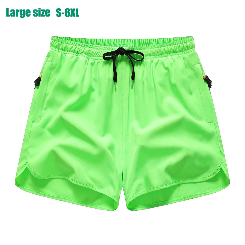 New Men's Sports Casual 3/4 Shorts With Ice Silk Lightweight Sweat-absorbing Outdoor Quick Drying Running Fitness Loose Pants