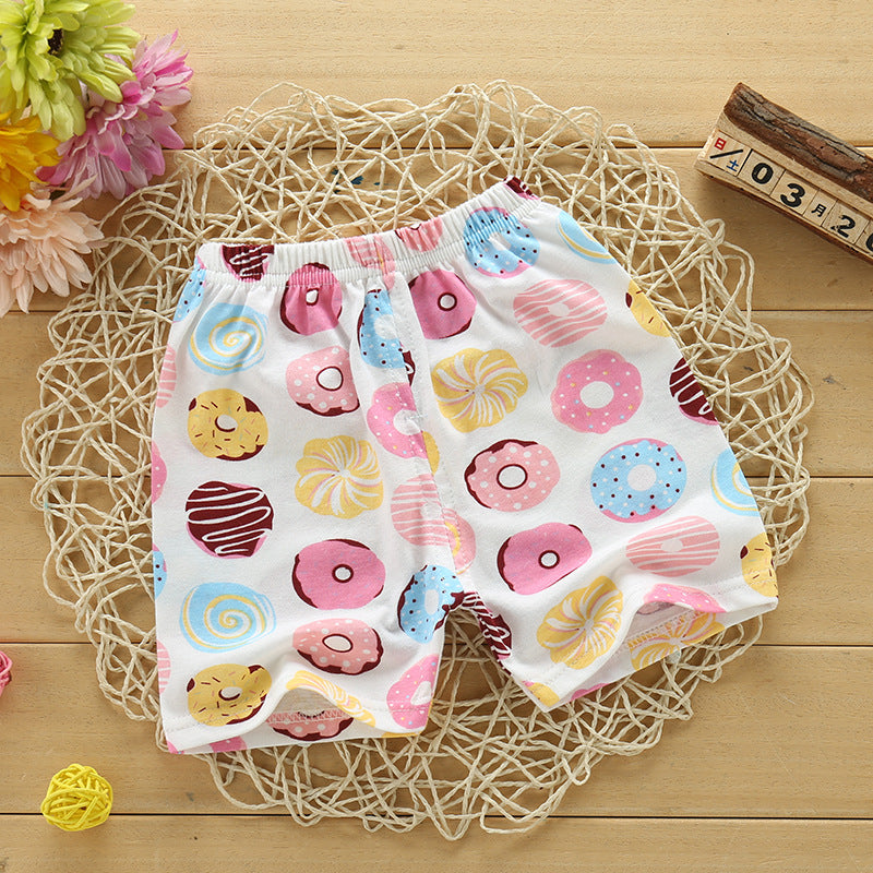 Kids Cotton Summer Shorts - Breathable Casual Beach Pants for Boys Girls