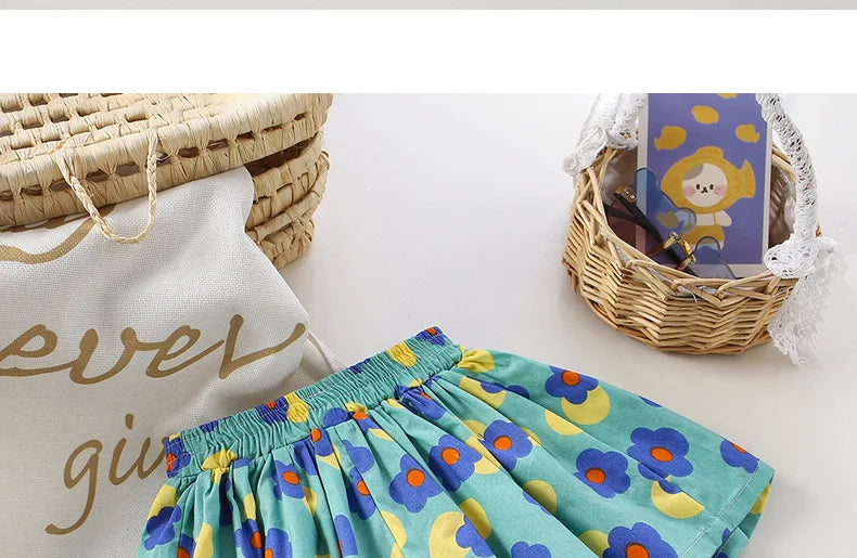 Kids Girls Skirt Shorts Summer Cotton Breathable Kids Skirt Pants Casual Baby Bloomers Children Short Pants Baby Stuff
