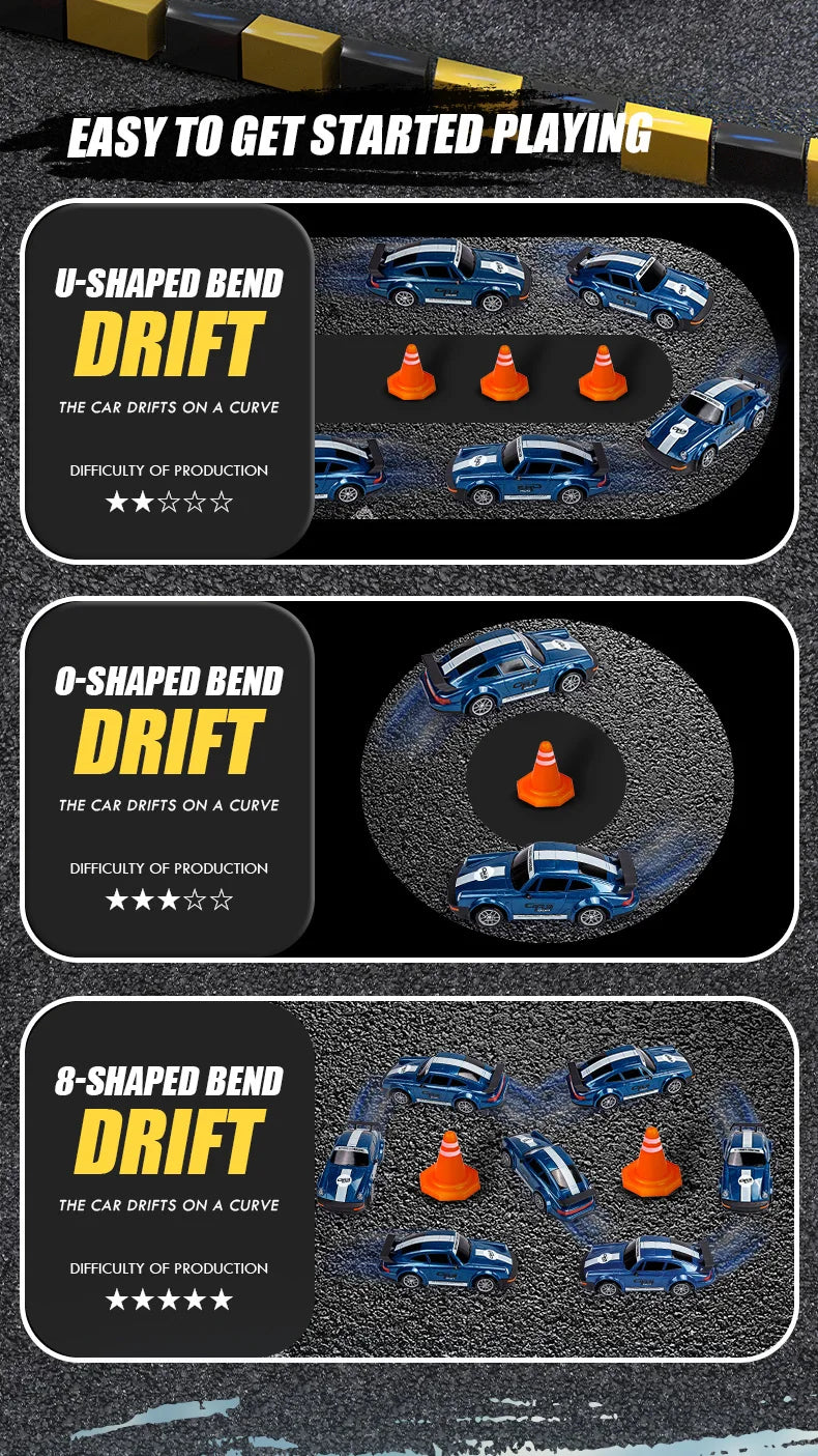 124 4WD RC Drift Car - High Speed Remote Control Racing Toy - ZOOMNSTORE
