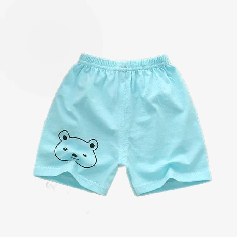 Kids Cotton Summer Shorts - Breathable Casual Beach Pants for Boys Girls