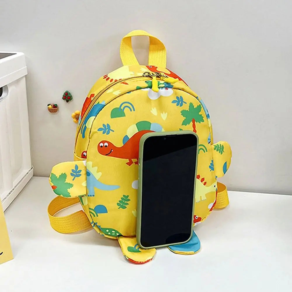 Kids Dinosaur Backpack - Kawaii Nylon Schoolbag for Boys and Girls - ZOOMNSTORE