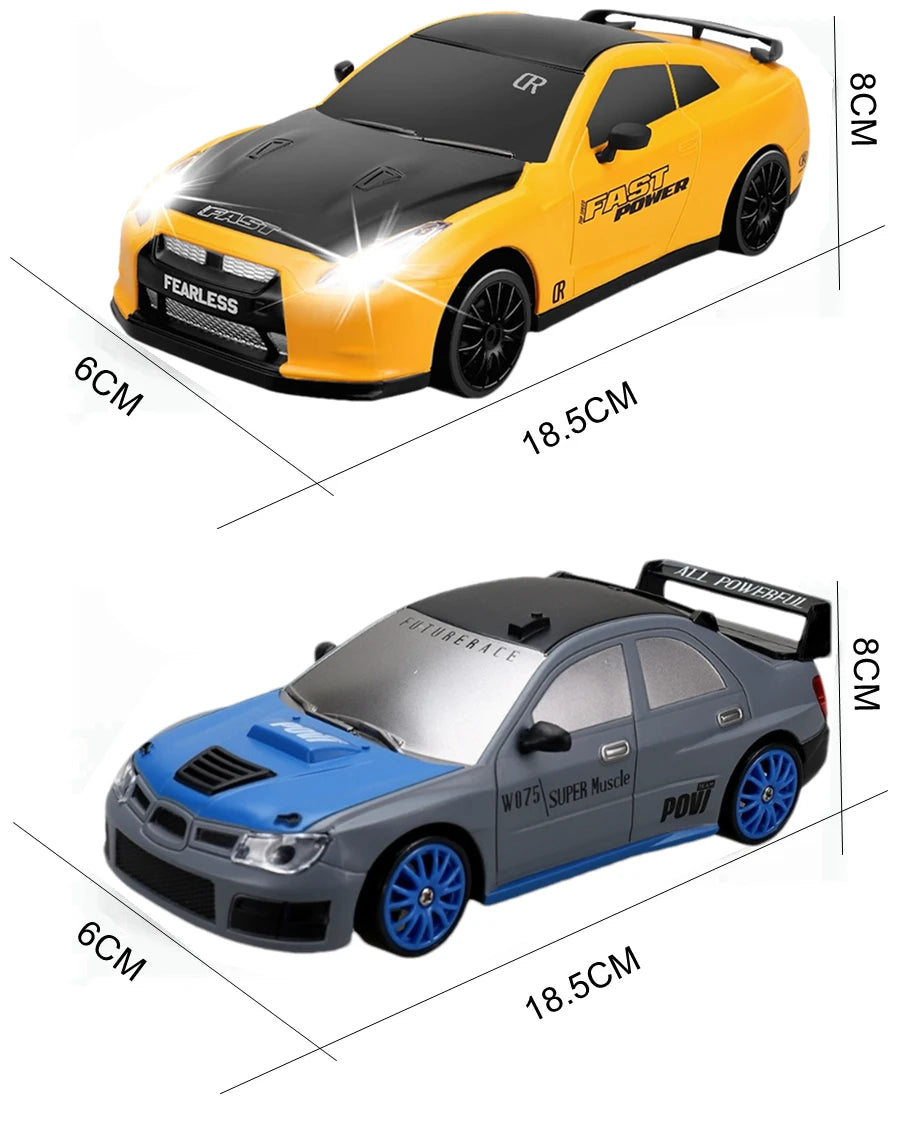 RC Drift Car 4WD - LED Remote Control Racing Vehicle for Kids Adults - ZOOMNSTORE