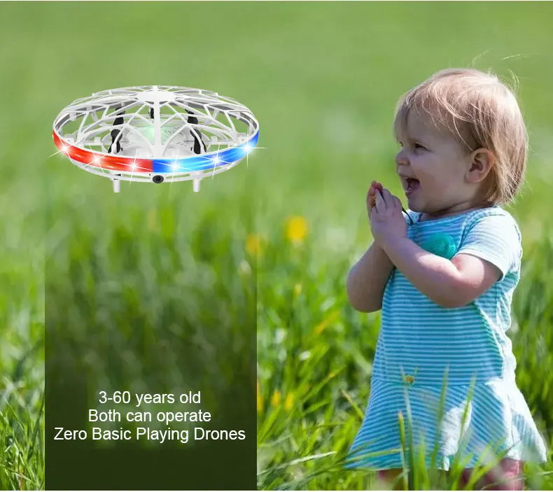 Mini Induction Drone - Colorful Flying Helicopter UFO Ball Toy for Kids - ZOOMNSTORE