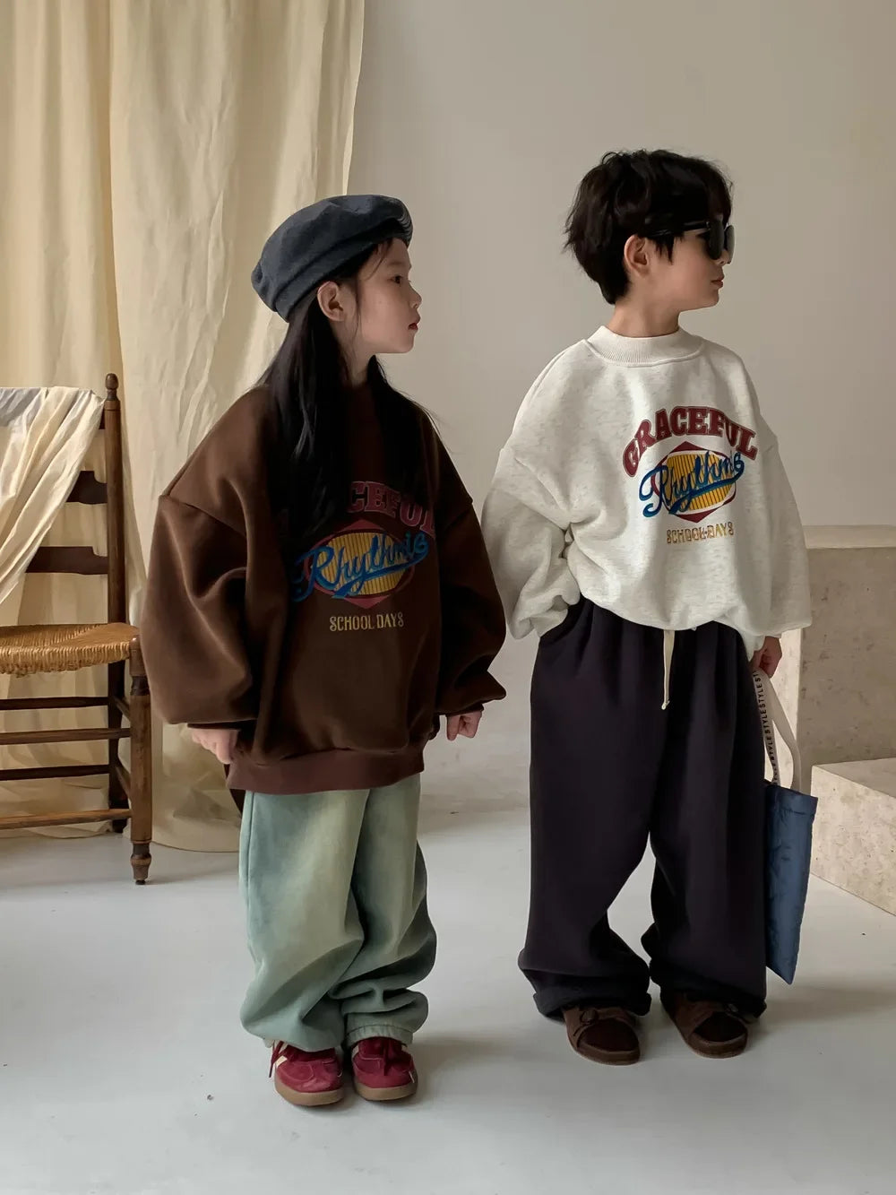 Childrens Fleece Hoodie - Warm Korean Pullover for Boys Girls - ZOOMNSTORE