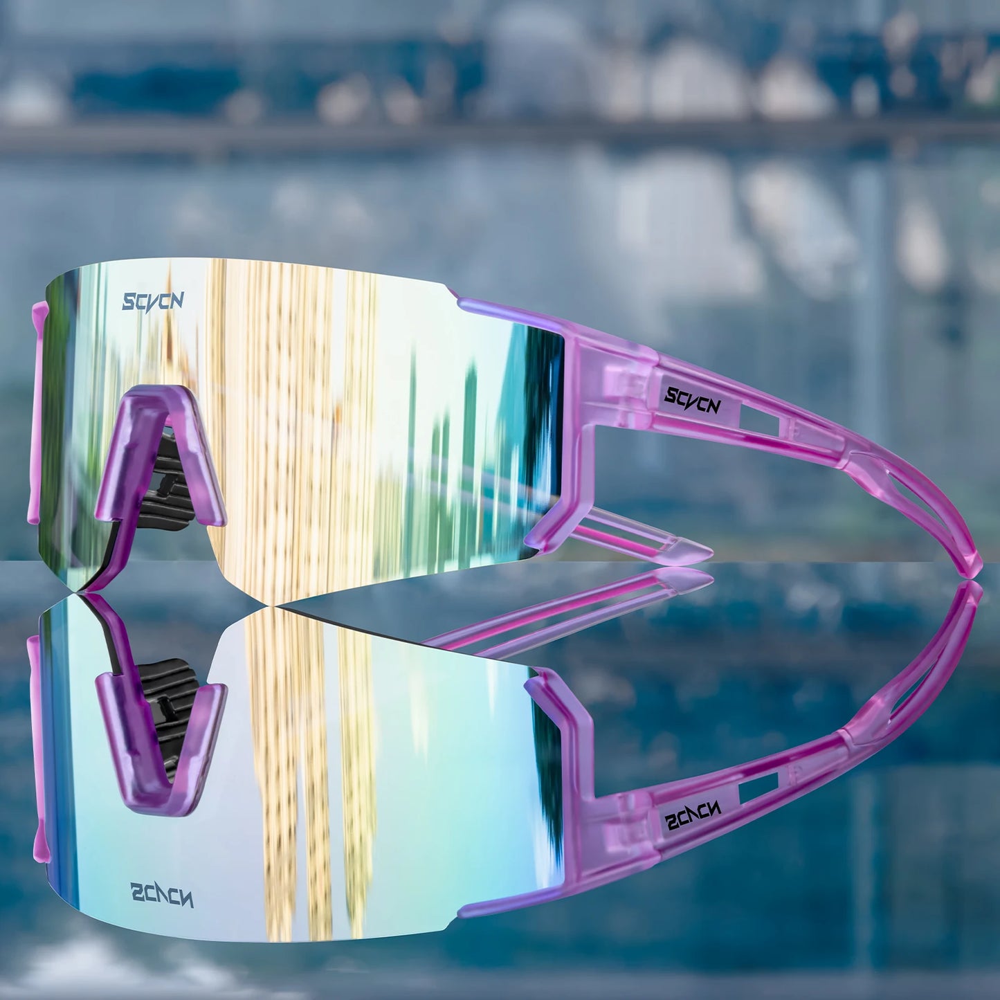 Cycling Sunglasses UV400 Protection - Lightweight Acetate Frame Sports Eyewear