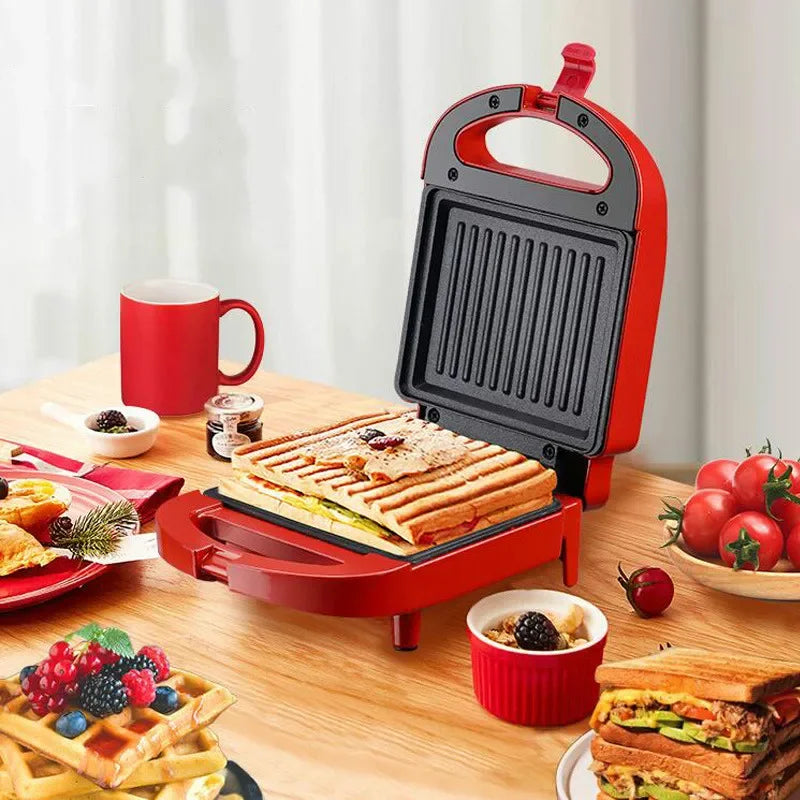 Multifunctional Waffle and Sandwich Maker - Double-Sided Breakfast Toaster