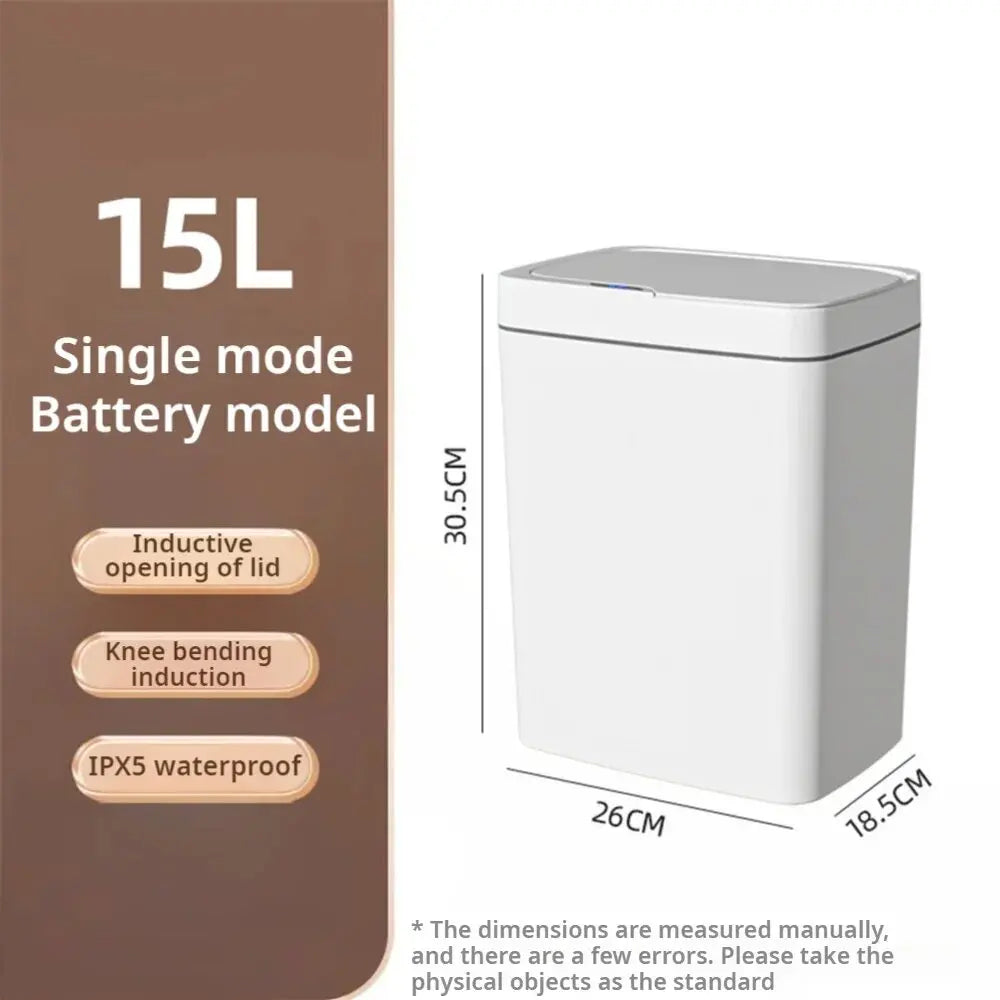 Automatic Trash Can with Lid - Odor-Reducing Kitchen Bin 2025 NEW