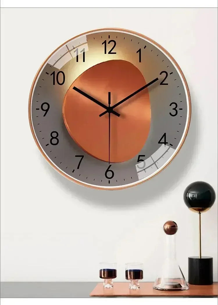 Silent Battery Operated Wall Clock - Non-Ticking Decor for Home Office