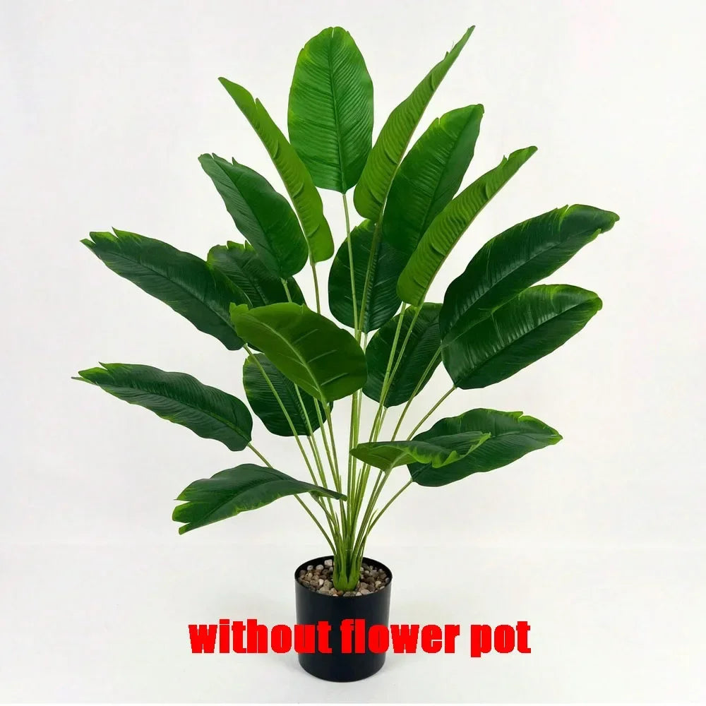 Large Tropical Palm Tree - 18 Leaves Artificial Banana Plant for Home Garden Decor - ZOOMNSTORE