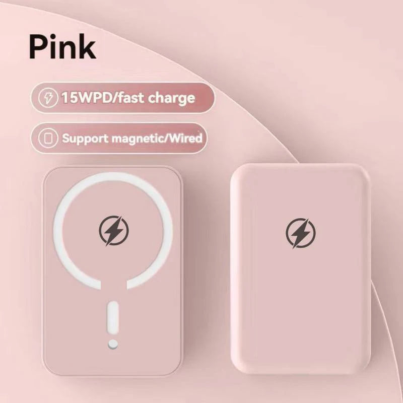 10000mAh Magnetic Power Bank, 22.5W Fast Charging Wireless Portable Charger, Anti-Explosion External Battery for iPhone 12-17 Pr